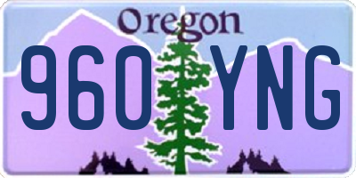 OR license plate 960YNG