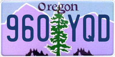 OR license plate 960YQD