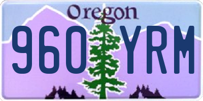 OR license plate 960YRM
