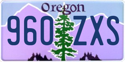 OR license plate 960ZXS