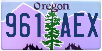 OR license plate 961AEX