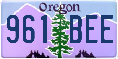 OR license plate 961BEE