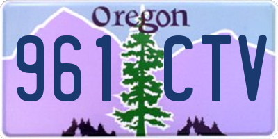 OR license plate 961CTV