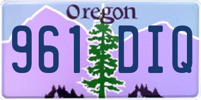 OR license plate 961DIQ