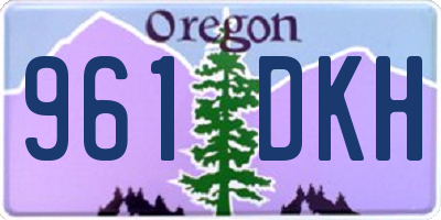 OR license plate 961DKH