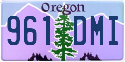 OR license plate 961DMI