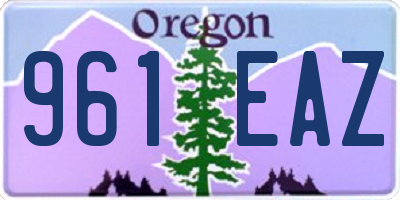 OR license plate 961EAZ