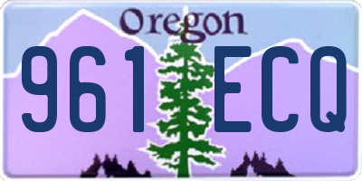 OR license plate 961ECQ