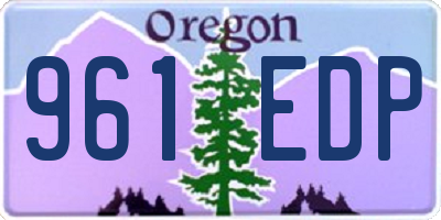 OR license plate 961EDP