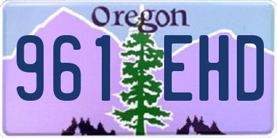 OR license plate 961EHD