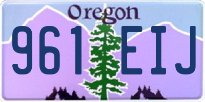 OR license plate 961EIJ