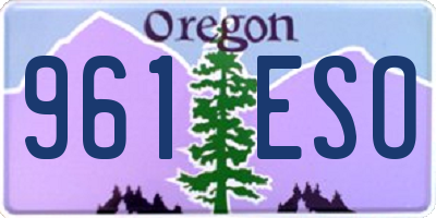 OR license plate 961ESO