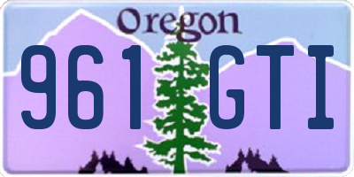 OR license plate 961GTI