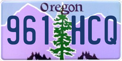 OR license plate 961HCQ