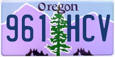 OR license plate 961HCV
