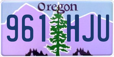 OR license plate 961HJU