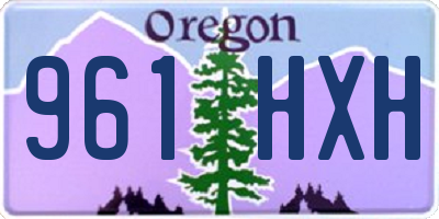 OR license plate 961HXH