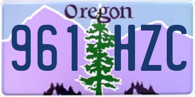 OR license plate 961HZC