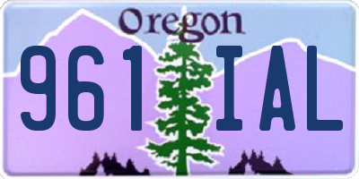 OR license plate 961IAL