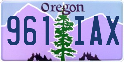 OR license plate 961IAX