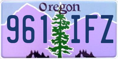 OR license plate 961IFZ