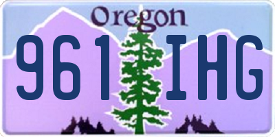 OR license plate 961IHG