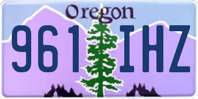 OR license plate 961IHZ