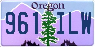 OR license plate 961ILW