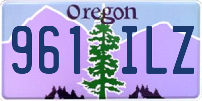 OR license plate 961ILZ
