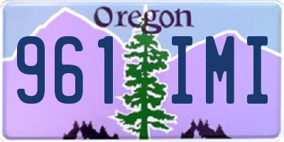 OR license plate 961IMI