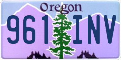 OR license plate 961INV