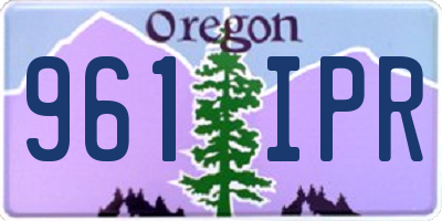 OR license plate 961IPR