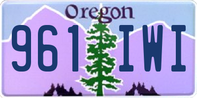 OR license plate 961IWI