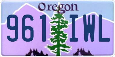 OR license plate 961IWL