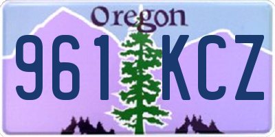 OR license plate 961KCZ