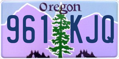 OR license plate 961KJQ