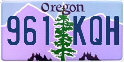 OR license plate 961KQH