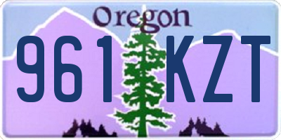 OR license plate 961KZT