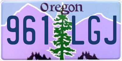 OR license plate 961LGJ
