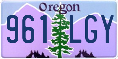 OR license plate 961LGY
