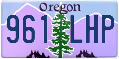 OR license plate 961LHP