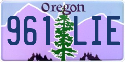 OR license plate 961LIE