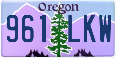 OR license plate 961LKW