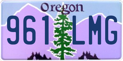 OR license plate 961LMG