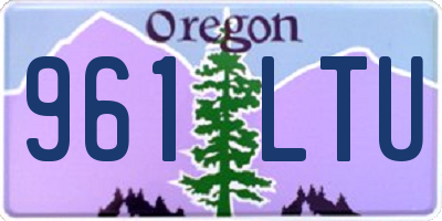 OR license plate 961LTU