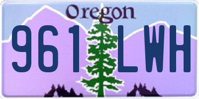 OR license plate 961LWH