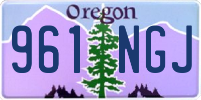 OR license plate 961NGJ