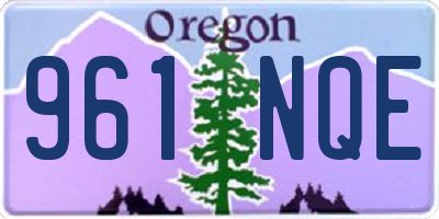 OR license plate 961NQE