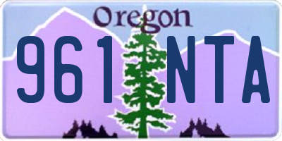 OR license plate 961NTA