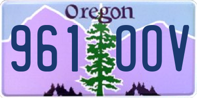 OR license plate 961OOV